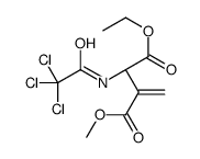 1-O-ethyl 4-O-methyl (2S)-3-methylidene-2-[(2,2,2-trichloroacetyl)amino]butanedioate Structure