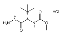 N-(methoxycarbonyl)-L-tert-leucinyl hydrazine hydrochloride结构式