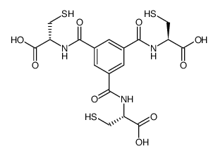 (2R,2'R,2''R)-2,2',2''-((benzene-1,3,5-tricarbonyl)tris(azanediyl))tris(3-mercaptopropanoic acid) Structure