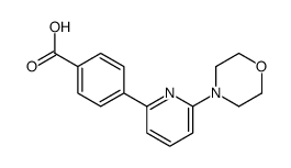 4-(6-morpholin-4-ylpyridin-2-yl)benzoic acid结构式