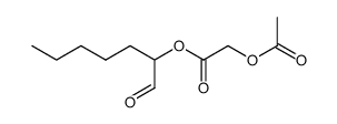 2-(O-Acetyl)glycoloxyheptanal Structure