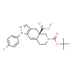 (R)-6-tert-butyl 4a-methyl 1-(4-fluorophenyl)-4a,5,7,8-tetrahydro-1H-pyrazolo[3,4-g]isoquinoline-4a,6(4H)-dicarboxylate picture