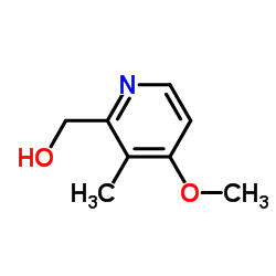 4-甲氧基-3-甲基-2-吡啶甲醇结构式