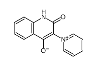 2-Oxo-3-(1-pyridinium)-1,2-dihydrochinolin-4-olat结构式