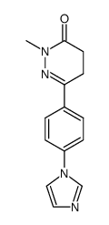 4,5-dihydro-6-[4-(1H-imidazol-1-yl)phenyl]-2-methyl-3-(2H)-pyridazinone Structure