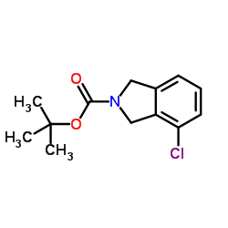 2-Methyl-2-propanyl 4-chloro-1,3-dihydro-2H-isoindole-2-carboxylate结构式