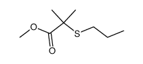 methyl 2-methyl-2-(propylthio)propanoate Structure