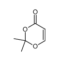2,2-dimethyl-1,3-dioxin-4-one结构式
