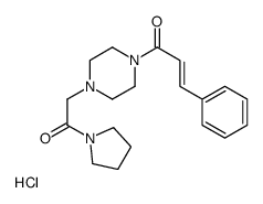 (E)-1-[4-(2-oxo-2-pyrrolidin-1-ylethyl)piperazin-1-yl]-3-phenylprop-2-en-1-one,hydrochloride结构式