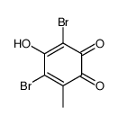 3,5-dibromo-4-hydroxy-6-methylcyclohexa-3,5-diene-1,2-dione结构式