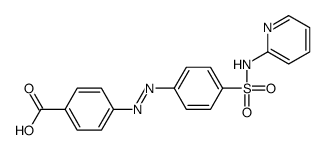 4-[[4-(pyridin-2-ylsulfamoyl)phenyl]diazenyl]benzoic acid结构式