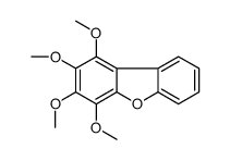 1,2,3,4-tetramethoxydibenzofuran Structure