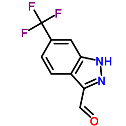 6-(三氟甲基)-1H-吲唑-3-甲醛结构式