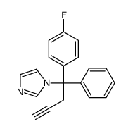 1-[1-(4-fluorophenyl)-1-phenylbut-3-ynyl]imidazole结构式