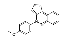 4-(4-methoxyphenyl)cyclopenta[c]cinnoline结构式