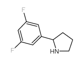 2-(3,5-DIFLUORO-PHENYL)-PYRROLIDINE Structure