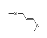 trimethyl(3-methylsulfanylprop-2-enyl)silane结构式