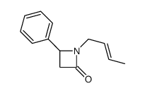 1-but-2-enyl-4-phenylazetidin-2-one结构式