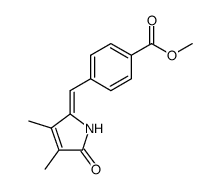 (Z)-3,4-dimethyl-5-(4-methoxycarbonylphenylmethylene)-3-pyrrolin-2-one Structure