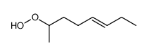 (E)-5-octen-2-yl hydroperoxide Structure