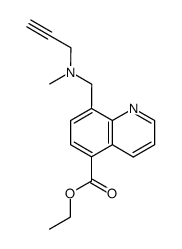 8-[(Methyl-prop-2-ynyl-amino)-methyl]-quinoline-5-carboxylic acid ethyl ester Structure