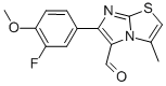 6-(3-fluoro-4-methoxyphenyl)-3-methylimidazo[2,1-b]thiazole-5-carboxaldehyde Structure