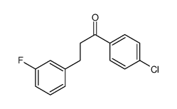4'-CHLORO-3-(3-FLUOROPHENYL)PROPIOPHENONE结构式