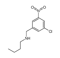 N-[(3-chloro-5-nitrophenyl)methyl]butan-1-amine Structure