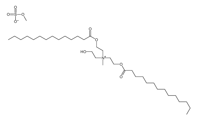 2-hydroxyethyl-methyl-bis(2-tetradecanoyloxyethyl)azanium,methyl sulfate Structure