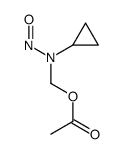 Acetic acid, (cyclopropylnitrosamino)methyl ester Structure