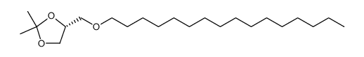 1,3-Dioxolane, 4-[(hexadecyloxy)methyl]-2,2-dimethyl-, (R) Structure