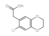 2-(6-chloro-2,3-dihydro-1,4-benzodioxin-7-yl)acetic acid结构式