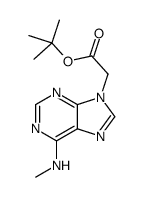 tert-butyl 2-[6-(methylamino)purin-9-yl]acetate结构式