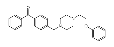 [4-[[4-(2-phenoxyethyl)piperazin-1-yl]methyl]phenyl]-phenylmethanone结构式