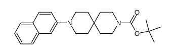 9-naphthalen-2-yl-3,9-diaza-spiro[5.5]undecane-3-carboxylic acid tert-butyl ester Structure