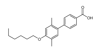 4-(4-hexoxy-2,5-dimethylphenyl)benzoic acid Structure