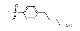 (2-Hydroxy-aethyl)-(4-methylsulfon-benzyl)-amin Structure