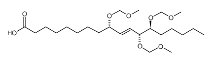 9,12,13-tris-methoxymethoxy-octadec-10-enoic acid结构式