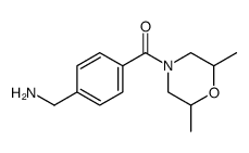Methanone, [4-(aminomethyl)phenyl](2,6-dimethyl-4-morpholinyl)结构式