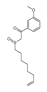 1-(3-methoxyphenyl)-2-oct-7-enylsulfinylethanone结构式
