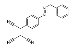 2-[4-(benzyldiazenyl)phenyl]ethene-1,1,2-tricarbonitrile Structure