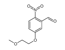 Benzaldehyde, 5-(2-methoxyethoxy)-2-nitro Structure