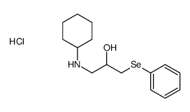 1-(cyclohexylamino)-3-phenylselanylpropan-2-ol,hydrochloride Structure