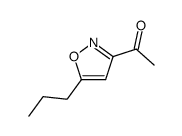 Ethanone, 1-(5-propyl-3-isoxazolyl)- (9CI) Structure