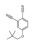 4-(2,2-dimethylpropoxy)benzene-1,2-dicarbonitrile Structure