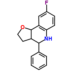 8-Fluoro-4-phenyl-2,3,3a,4,5,9b-hexahydrofuro[3,2-c]quinoline Structure