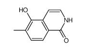 5-hydroxy-6-methylisoquinolin-1(2H)-one结构式