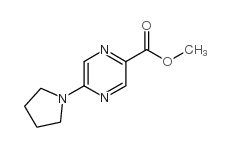 5-(1-吡咯烷基)-2-吡嗪甲酸甲酯结构式