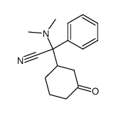 2-(dimethylamino)-2-(3-oxocyclohexyl)-2-phenylacetonitrile Structure