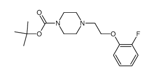 4-[2-(2-fluoro-phenoxy)-ethyl]-piperazine-1-carboxylic acid tert-butyl ester Structure